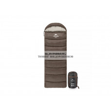 Мешок спальный Naturehike U350S, (190+30)х75 см, (ТК: -3C), (левый), коричневый
