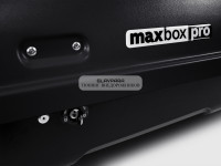 Автобокс MaxBox PRO 380 (Компакт Плюс) с замком черный 159*79*43 см одностороннее открывание