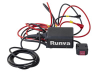 Лебёдка для квадроцикла снегохода 12V Runva 4500A lbs 2041 кг стальной трос