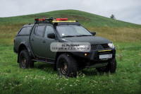 Багажник экспедиционный STC Mitsubishi L200 2006-2015 ШТОРКА дальний, рабочий и задний свет