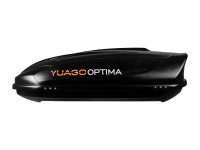 Автобокс Yuago Optima 390л (черный) односторонний 140см