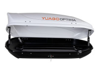 Автобокс Yuago Optima 390л (белый) односторонний 140см