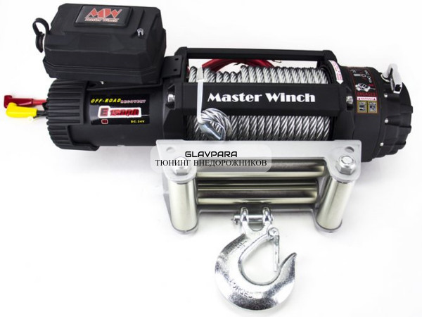 Лебедка электрическая для эвакуатора Master Winch E15000 24V 6810 кг со стальным тросом IP68