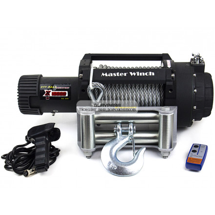 Лебедка электрическая для эвакуатора Master Winch X18000 24V 8182 кг со стальным тросом