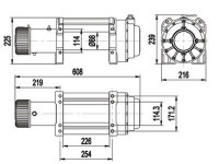 Лебедка электрическая для эвакуатора Master Winch X18000 24V 8182 кг со стальным тросом