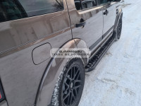 Пороги силовые STC для Land Rover Discovery 4 цельная ступень