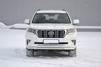 Защита переднего бампера двойная диаметром 63/63мм (НПС) TOYOTA LAND CRUISER PRADO 150 2017-