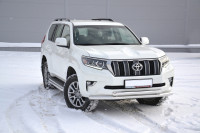 Защита переднего бампера двойная диаметром 63/63мм (НПС) TOYOTA LAND CRUISER PRADO 150 2017-