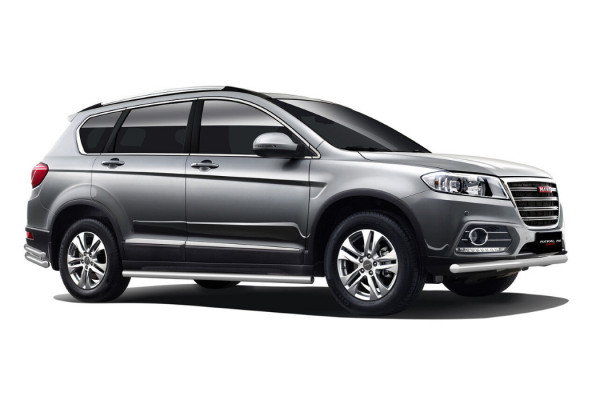 Защита порогов прямая 63 мм (НПС) HAVAL H6 с 2014