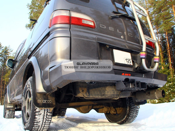 Бампер задний силовой АМЗ для Mitsubishi Delica 1994-2007