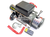 Лебедка электрическая 24V Electric Winch 12000lbs / 5443 кг IP66 синтетический трос 12х20