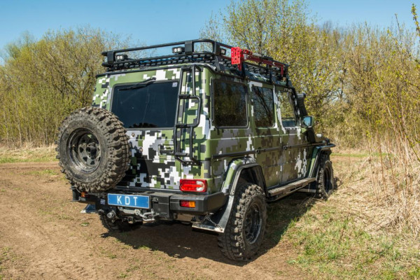 Задний силовой бампер KDT для Mercedes-Benz G-класс под лебедку