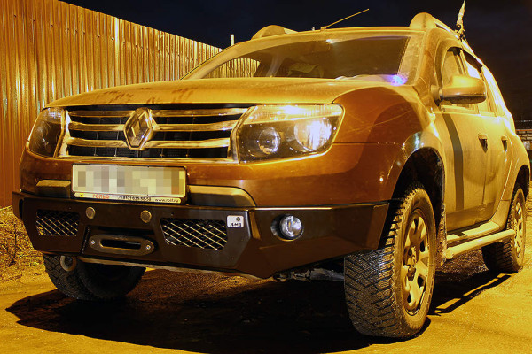 Передний силовой бампер АМЗ для Renault Duster